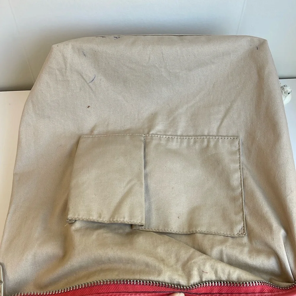 COACH Legacy Leather Duffle Bag In Coral Red